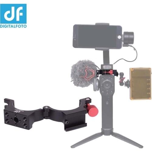 HOT DF DIGITALFOTO ANT Adapter Ring with Cold Shoe for Zhiyun Smooth 4 Gimbal Mounting Microphone/LED Light/Monitor Filmmaker