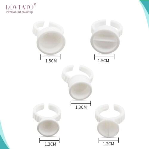 Plastic Ring cup tattoo accessories Permanent Makeup Ring Ink Container Cups Grafting eyelashes Accesories Tattoo Supplies