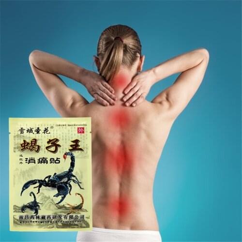 32Pcs/4Bags Emperor Scorpion Rheumatoid arthritis Body Ache Pain Relief Patch Meridians Plaster Cervical Lumbar spine Pain Plast
