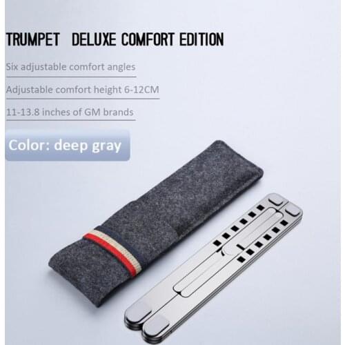 Portable Laptop Stand for Macbook Notebook Tablet Adjustable Aluminium Alloy Desktop Foldable Laptop Cooling Anti-Slip Holder
