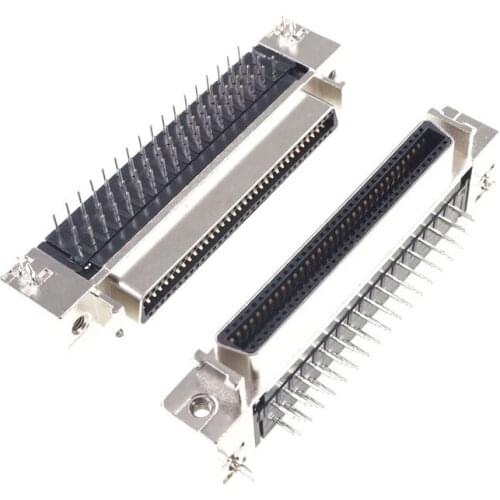 2 pcs 68 Pin Servo Driver SCSI Connector HPCN MDR Receptacle Slot 10268 Right Angle Straight Choose to order