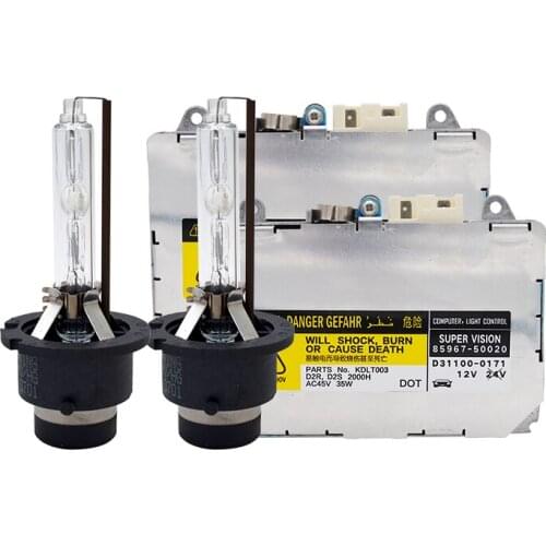 SKYJOYCE 35W Xenon D2S D4S Yeaky HID Xenon Kit Car Headlight Bulb 4500K 5500K 6500K Yeaky D2R D4R Xenon Ballast Kit 85967-50020