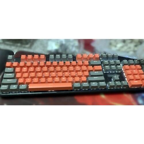 104Pcs ABS Stylish Backlight Keycaps Replacement Mechanical Keyboard Accessory Keycaps Replacement Mechanical Keyboard Accessory