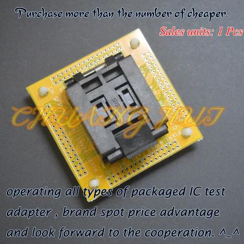 QFP128 test socket TQFP128 FPQ128 LQFP128 IC51-1284-1702 Pitch=0.4mm Adapter/IC SOCKET/IC Test Socket
