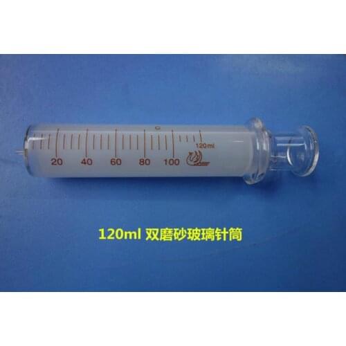 High seal chromatographic gas sampling power transformer oiling glass needle 120ml