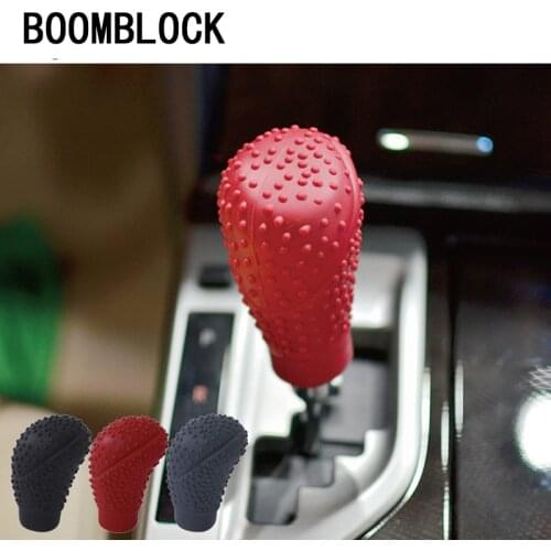 BOOMBLOCK Silicone Car Gear Shift Head Protection Cover For Saab Chevrolet Cruze VW Passat B5 B6 B7 Toyota Corolla 2008 RAV4