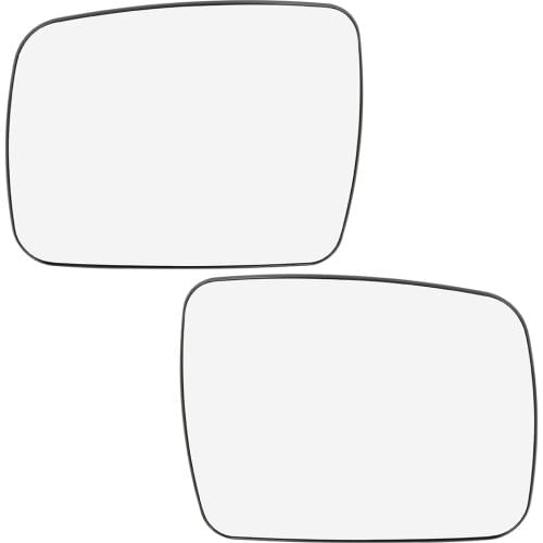 X Autohaux Mirror Glass Heated With Backing Plate Side Rear View Mirror Glass For 2010-2014 Land Rover LR2 LR4