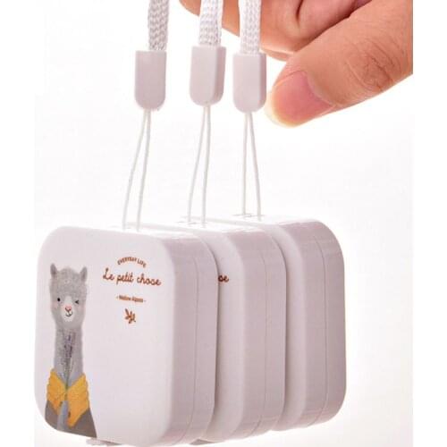 1 Lovely Tape Measure Candy Color Leather Ruler Box Portable Fashion Design School Supply Student Gift 1.5m