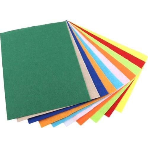 10 pieces/lot Mixed Color A4 30x20 cm Non-Woven Felt Fabric Cloth DIY Bundle For Sewing Dolls DIY Handmade Scrapbook Crafts