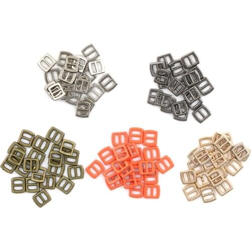 10pcs Mini button buckle Tri-glide 3 mm ultra-small belt buckle blyth doll clothing accessory doll clothes buttons shoes buckle