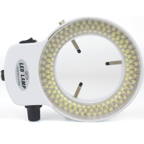 144 LED Ring Light illuminator Lamp For Industry Stereo Microscope Lens Camera Magnifier 110V-240V EU Plug / US Plug Adapter