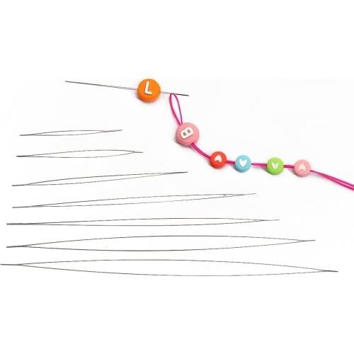 5.8-14cm Long Stainless Steel Opening Beaded Needle For Jewelry Bracelet Necklace DIY Handmade Beaded Accessories