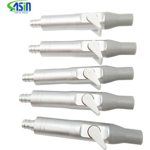 New 5pc x Dental Oral Valve Saliva Ejector Suction Short Weak Handpiece Tip Adaptor weak sucking head