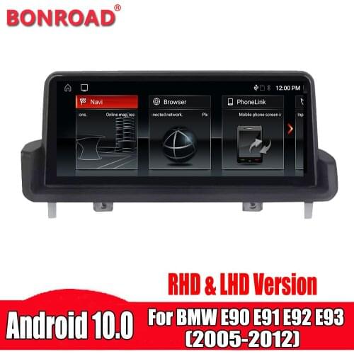 Bonroad 10.25" Android 10.0 Car Radio GPS For BMW E90 E91 E92 E93 2005-2012system support SWC idrive