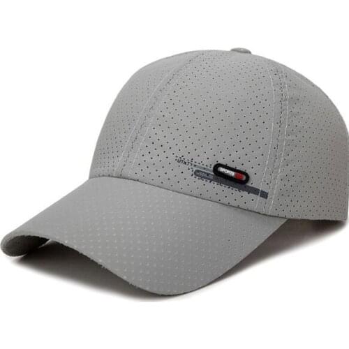 Summer New Air Drilling Speed Dry Baseball Cap Brand Snapback Sun Protection Cycling Hiking Hats For Men Sun protection Cycling