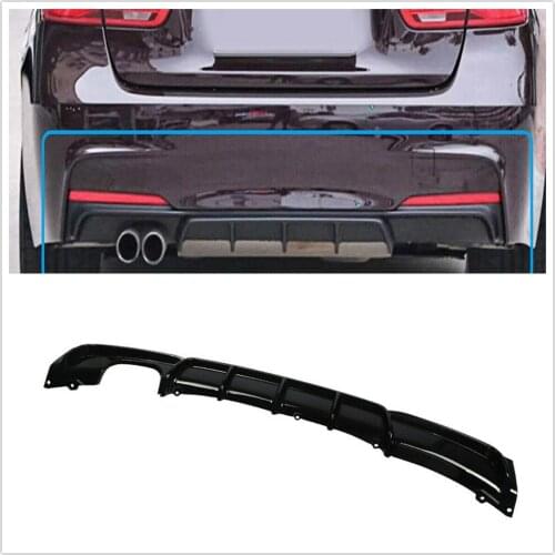 Performance Style Rear Bumper Diffuser Lip For BMW 3 Serie F30 F31 12-18 Glossy Black Car Tail Spoiler Exhaust Bracket Splitter