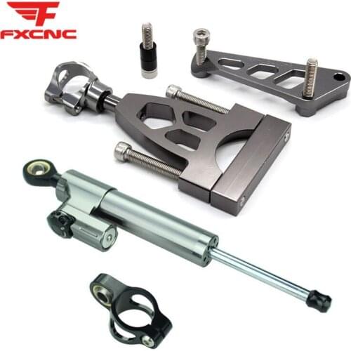 For Honda CB400 VTEC 1999 1999 - 2010 CNC Motorcycle Stabilizer Damper Steering Mount Mounting Bracket Holder Support Kit Set
