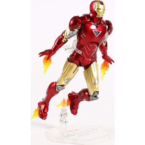 Marvel Classic Iron Man MK6 Mark VI Movie Action Figure Mark 6 Avengers Tony Stark Legends Original ZD Toys Doll Model