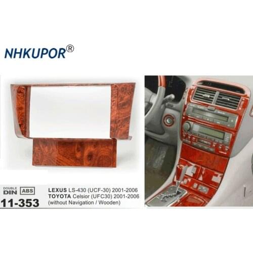 11-353 Car Radio Panel Frame Kit for TOYOTA Celsior (UFC30)/LEXUS LS-430 (UCF-30) Stereo Fascia Dash CD Trim Installation Kit