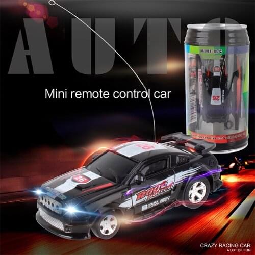 8 Colors Hot Sales Coke Can Mini RC Car Radio Remote Control Micro Racing Car 4 Frequencies Toy For Kids Gifts RC Models