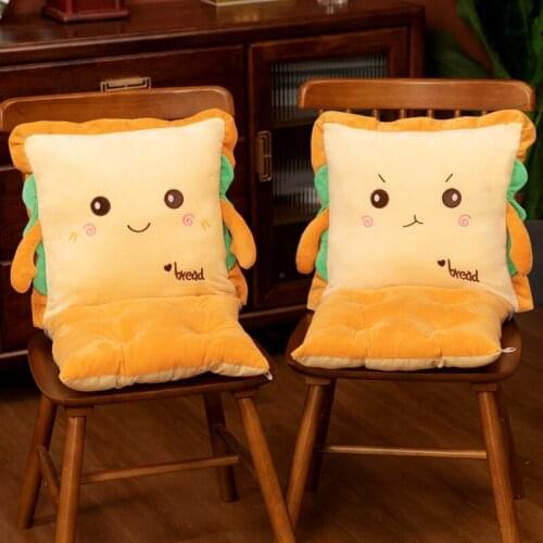 Lovely Plush Creative Toast Bread Cushion Pillow Soft Nice Rest Cushion For Baby Girlfriend Valentines Day Gifts