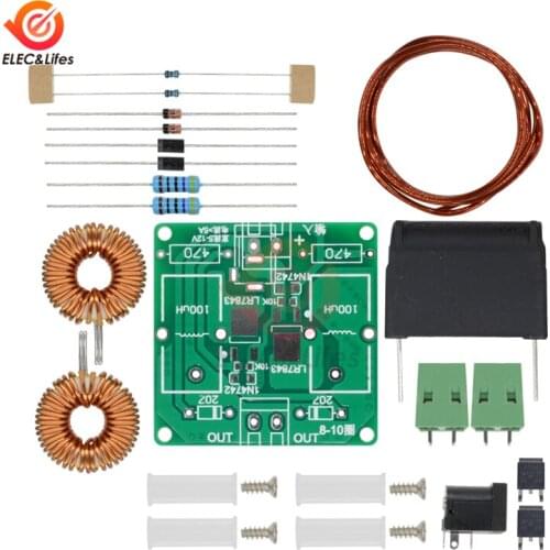 DC 5V-12V 60W Mini ZVS Tesla High Voltage Generator High Frequency Induction Heating Machine DIY Kit
