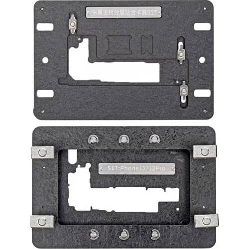 MJ S17 Motherboard Positioning Rework Jig Fixture PCB Locking BGA Soldering Platform For IPhone 12 12Pro Soldering Repair Tools