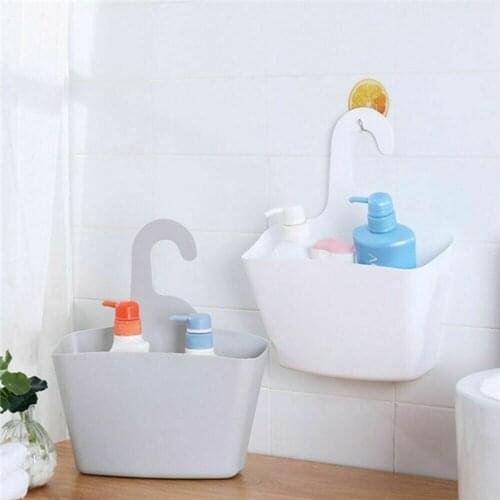 Multi-layer Wall Mount Hanging Shower Bathroom Plastic Basket Organizer Drain Racks Storage Dormitory Sundries Shower Basket