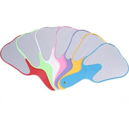 1pc Dental Teeth Shape Model Mirror Tooth Shape Glass Mirror Oral Teeth Care Hand Use Tools Glass High Quality Dental Gift