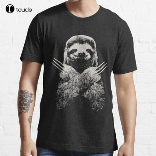 New Wolverine_Sloth Funny Costume Best Gift For Lazy Sloths Lovers T-Shirt Cotton Men Tee Shirt