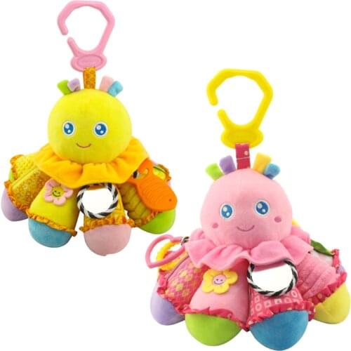 Octopus Plush Toys for Baby 0 12 13 24 Months Baby Early educational Toys Baby Boy Stroller Toy Brinquedos Para Bebe Oyuncak
