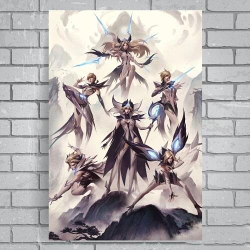 League of Legends Game Poster Canvas Oil Painting Japanese Anime room Wall Scroll Wall Stickers Poster Home Decoration Painting