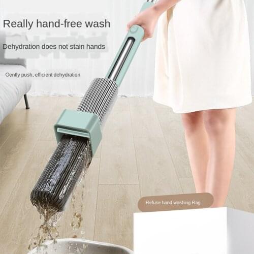 Flat Mop Rotating Head Magic Mop Strong Water Absorption Cleaner Household Cleaning Automatic Dehydration Floor WY62323