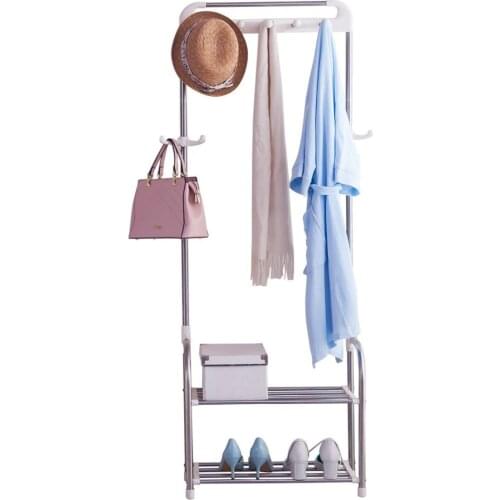 Modern Coat Rack Tree Stand Hat Jacket Hanger Hooks Storage Shelves Organizer Clothes Hanger Rack DQ1709