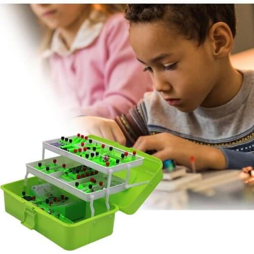 Physics Circuit Learning Kit Exploratory 39 Experiments ABS Student Electricity Learning Tool Kids Educational Toys for Children