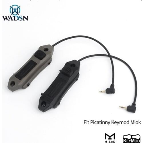 WADSN Tactical PEQ DBAL Augmented Dual Function Tape Switch 2.5mm Hunting Rifle PEQ15 Upgrade Switch for Keymond M-LOK Picatinny