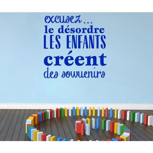 Stickers muraux pour enfants chambres French Version Vinyl Wall Decals Baby Kids Room Decor
