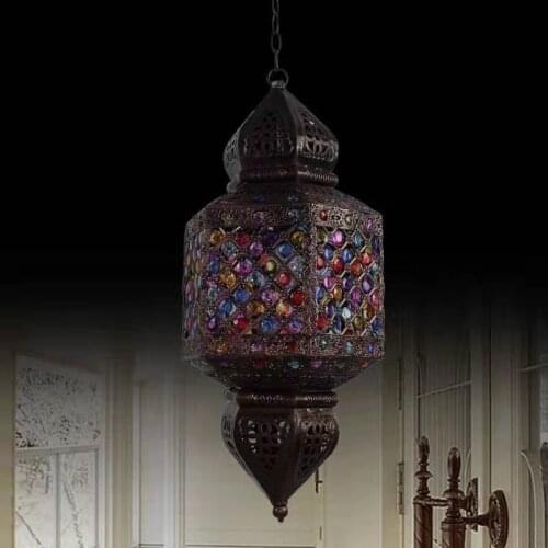 Oriental Mysterious Bohemian Crystal Chandelier Romantic Cafe Light Bar/Bedroom Decoration Light Free Shipping