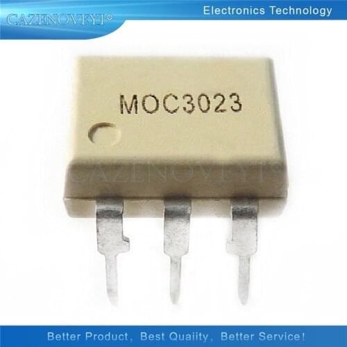 10pcs/lot MOC3023 DIP-6 In Stock