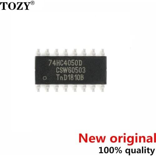 10pcs / lot new original Chip 74hc4050d, 653 hexadecimal non inverting high to low level converter