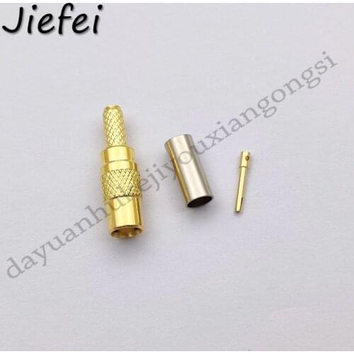 100-1000Pcs MCX female crimp RF connector MCX female crimp Plug for RG316 RG174 LMR100 coaxial cable