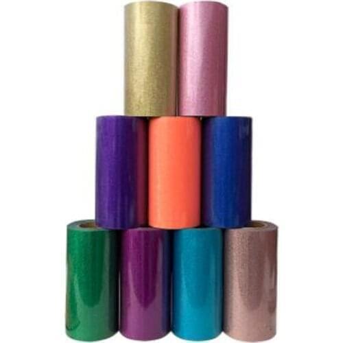 20cmx30cm(7.9"X12") Beautiful Color Glitter Heat Transfer Vinyl Film Heat Press T-shirt Iron On HTV Printing DIY Clothing Film