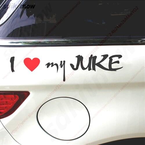 28x6.8cm I love my car Body Decal Bumper Sticker Styling Door Window Decoration For NISSAN JUKE 2011 2015 accessories