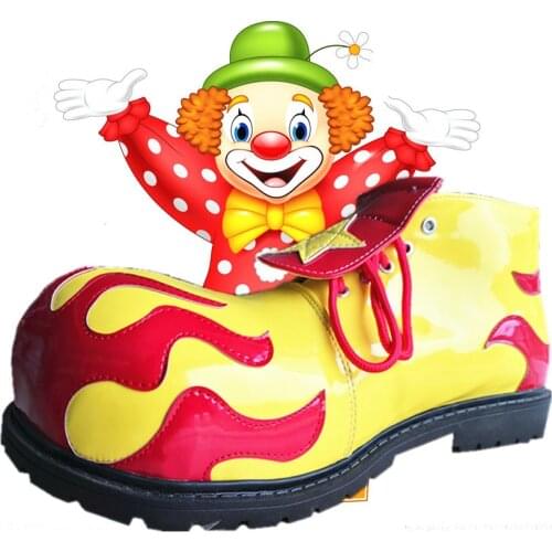 33cm cute yellow clown shoes for adults clown costume shoes new arrival big size men shoes anime cosplay accessories for circus