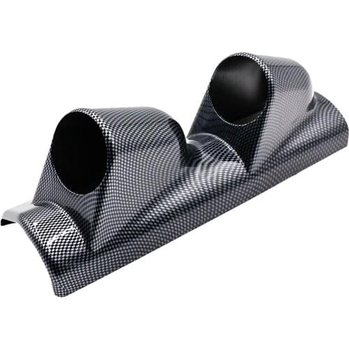 52mm Styling Tool ABS Outdoor Durable Car Gauge Meter Holder Accessories Dual Hole Interior Mount Desktop Portable Easy Install