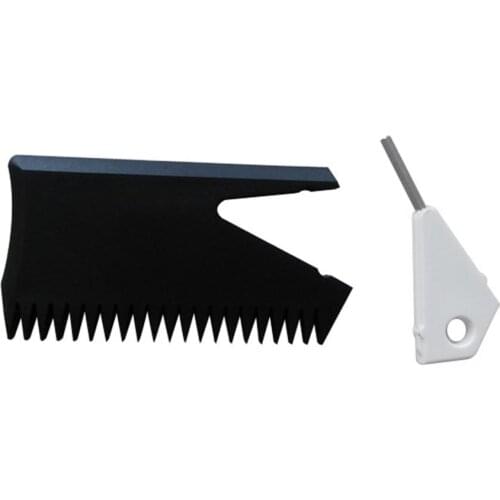 8.5cm Surfboard Wax Comb SUP Surf Board Wax Remove Comb With Fin Key Black For Water Sports Surfing Surfboards Bodyboard Black