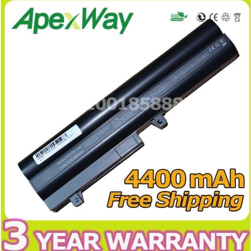 Apexway 4400mAh battery for Toshiba PA3732U-1BAS PA3734U-1BRS PABAS209 PABAS211NB200 mini NB205 for Dynabook UX/23JBL UX/24JBL
