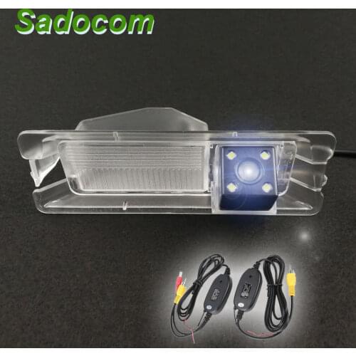 Car CCD 4 LED Night Vision Backup Rear View Camera Parking Assistance waterproof For Nissan March Renaul t Logan Sandero