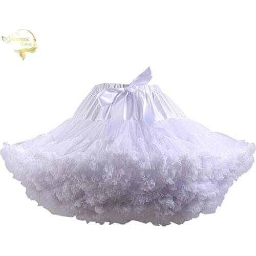 White Short Women Tulle Halloween Petticoat Crinoline Vintage Wedding Bridal Petticoat Underskirt Ladies Girls Rockabilly Tutu