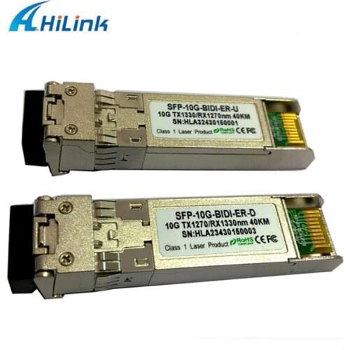 Free Shipping by DHL !!! Single Fiber 10G BIDI SFP 40KM WDM SFP+ 1270/1330 DOM LC